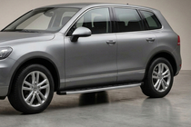 Volkswagen Touareg 2002–2010 Bočné nášľapy Fullmond (2 ks, hliník) fotografia 2