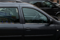 Dacia Logan MCV 2004–2014 Vonkajšie okenné lišty (4 ks, nerez) OmsaLine – talianska nehrdzavejúca oceľ fotografia 6