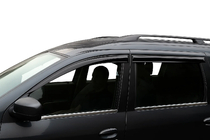 Dacia Logan MCV 2004–2014 Vonkajšie okenné lišty (4 ks, nerez) OmsaLine – talianska nehrdzavejúca oceľ fotografia 4