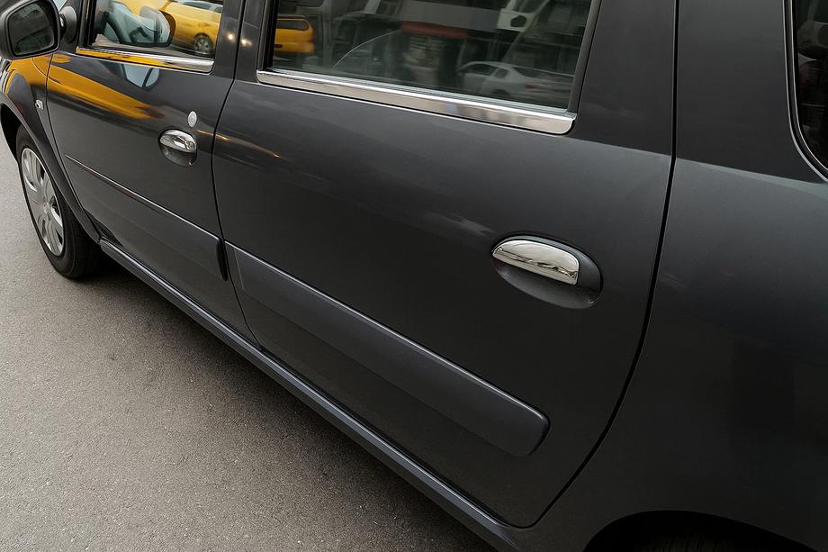 Dacia Logan MCV 2004–2014 Vonkajšie okenné lišty (4 ks, nerez) Fotografia 5