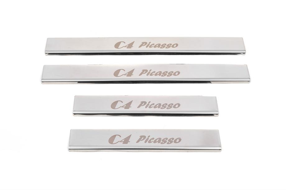 Citroen C-4 Picasso 2013–2022 Nerezové kryty prahov Carmos (4 ks) Image