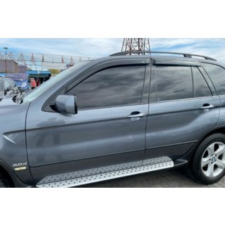 Deflektory okien (4 ks, HIC) BMW X5 E53 1999–2006 fotografia 2