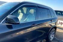 BMW X5 F15 2013–2018 Okenné deflektory s chrómovou lištou (4 ks, HIC) fotografia 8