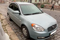 Hyundai Accent 2006–2010 Deflektory okien (4 ks, HIC) fotografia 3