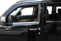 Jeep Wrangler 2007–2017 Kryty kľučiek dverí (nerez) fotografia 1