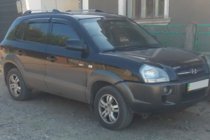 Hyundai Tucson JM 2004– Deflektory okien (4 ks, HIC) fotografia 7