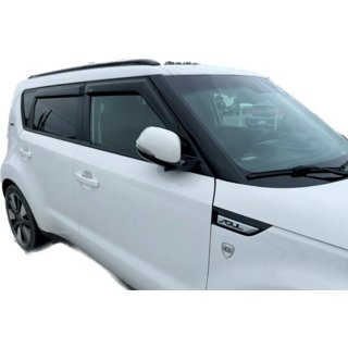 Deflektory okien (4 ks, HIC) Kia Soul I 2008–2013 fotografia 2