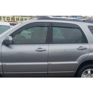 Deflektory okien (4 ks, HIC) Kia Sportage 2004–2010 fotografia 1