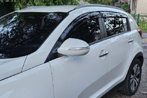Kia Sportage 2010–2015 Deflektory okien (4 ks, HIC) fotografia 4