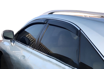 Lexus RX 2009–2015 Okenné deflektory s chrómovou lištou (4 ks, HIC) fotografia 1