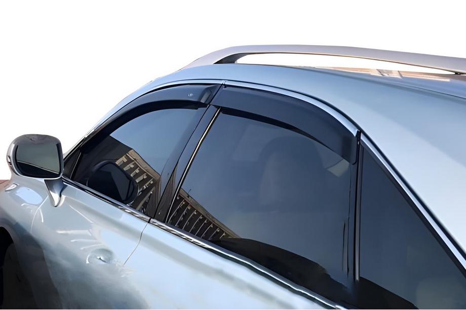 Lexus RX 2009–2015 Okenné deflektory s chrómovou lištou (4 ks, HIC) Image
