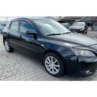 Okenné deflektory HB (4 ks, HIC) Mazda 3 2003–2009 fotografia 3