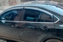 Mazda 6 2008–2012 Okenné deflektory s chrómovou lištou SD (4 ks, HIC) fotografia 2