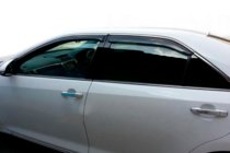 Mazda 6 2008–2012 Okenné deflektory s chrómovou lištou SD (4 ks, HIC) fotografia 5