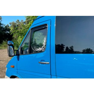 Vkladané okenné deflektory (2 ks, HIC) Mercedes Sprinter W901/902/903/904/905 1995–2006 fotografia 3