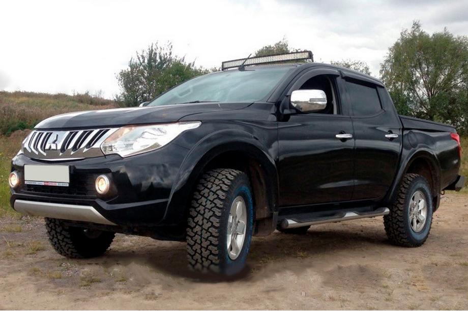 Mitsubishi L200 2015–2024 Deflektory okien (4 ks, HIC) Image