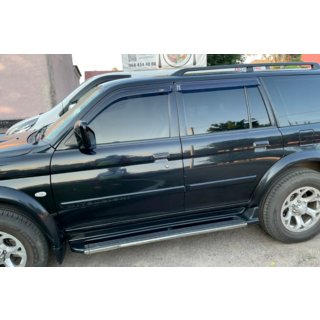 Deflektory okien (4 ks, HIC) Mitsubishi Pajero Sport 1996–2007 fotografia 1