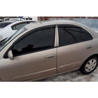 Deflektory okien SD (4 ks, HIC) Nissan Almera N16 2000–2006 fotografia 1