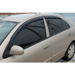 Deflektory okien SD (4 ks, HIC) Nissan Almera N16 2000–2006 fotografia 2