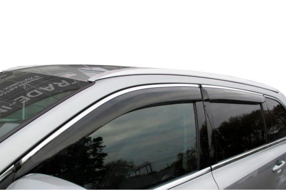 Nissan Juke 2010–2019 Okenné deflektory s chrómovou lištou (4 ks, HIC) Image