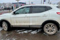 Nissan Qashqai 2014–2021 Okenné deflektory s chrómovou lištou (4 ks, HIC) fotografia 6