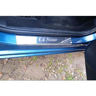 Prahové lišty Carmos (4 ks, nerez) Citroen C-4 Picasso 2006–2013 fotografia 1