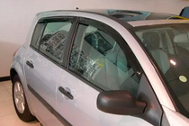 Renault Megane II 2004–2009 Okenné deflektory HB (4 ks, HIC) fotografia 1