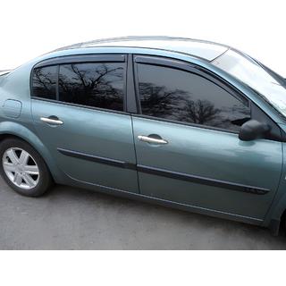 Deflektory okien SD (4 ks, HIC) Renault Megane II 2004–2009 fotografia 1