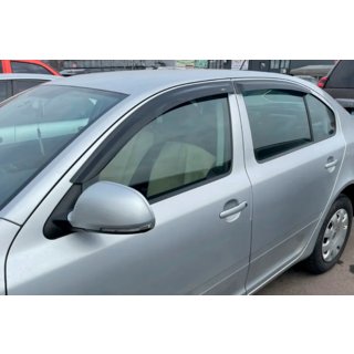 Okenné deflektory LiftBack (4 ks, HIC) Skoda Octavia II A5 2006–2010 fotografia 1
