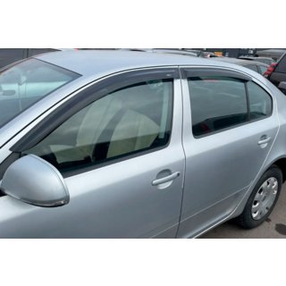 Okenné deflektory LiftBack (4 ks, HIC) Skoda Octavia II A5 2006–2010 fotografia 3