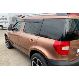 Deflektory okien (4 ks, HIC) Skoda Yeti 2009–2017 fotografia 2