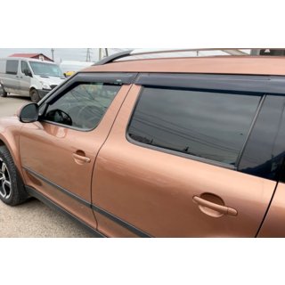 Deflektory okien (4 ks, HIC) Skoda Yeti 2009–2017 fotografia 3