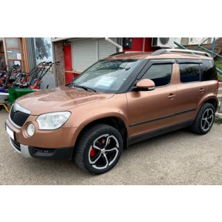 Deflektory okien (4 ks, HIC) Skoda Yeti 2009–2017 fotografia 4