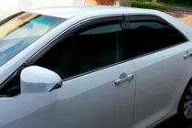 Toyota Avensis 2009–2018 Okenné deflektory s chrómovou lištou SD (4 ks, HIC) fotografia 1