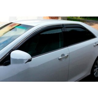 Okenné deflektory s chrómovou lištou SD (4 ks, HIC) Toyota Avensis 2009–2018