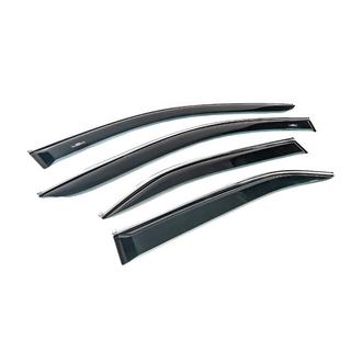 Okenné deflektory s chrómovou lištou (EU, 4 ks, HIC) Toyota Camry 2006–2011 fotografia 3