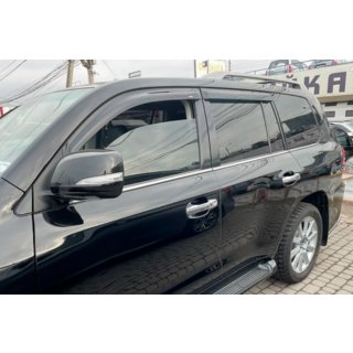 Okenné deflektory 8 cm (4 ks, HIC) Toyota Land Cruiser 200 2007–2021 fotografia 2