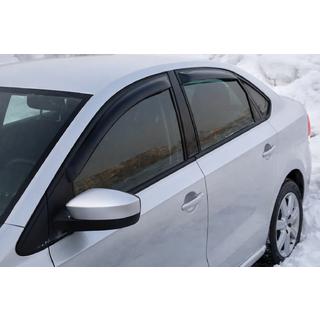 Deflektory okien SD (4 ks, HIC) Volkswagen Polo 2010–2017 fotografia 3
