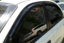 Chevrolet Lanos 1998–2017 Deflektory okien (4 ks, HIC) fotografia 10