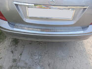 Mercedes trieda C W204 2007–2015 Lišta na zadný nárazník (SW, lesk, nerez) fotografia 1