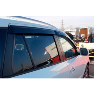Deflektory okien (4 ks, HIC) Hyundai Santa Fe 3 2012–2018 fotografia 1
