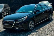 Hyundai Sonata LF 2014–2019 Okenné deflektory s chrómovou lištou (4 ks, HIC) fotografia 5