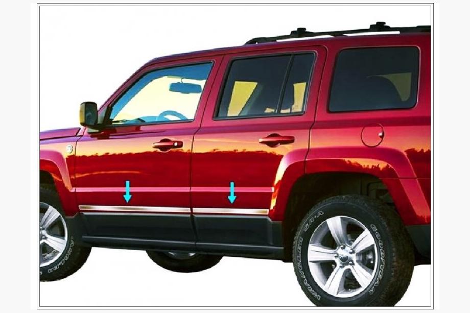 Jeep Cherokee/Liberty 2007–2013 Nerezová lišta dverí Image