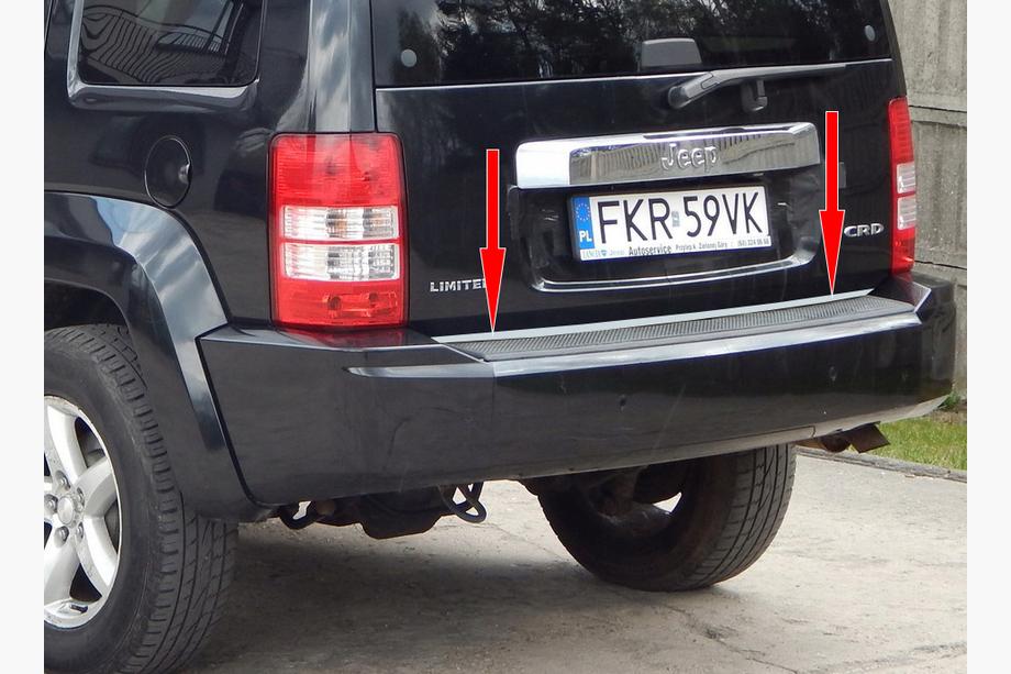 Jeep Cherokee/Liberty 2007–2013 Nerezová lišta hrany kufra Image