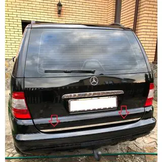 Nerezová lišta hrany kufra