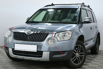Skoda Yeti 2009–2017 Nerezové chrómové kryty hmloviek (2009-2013, 2 ks.) fotografia 1