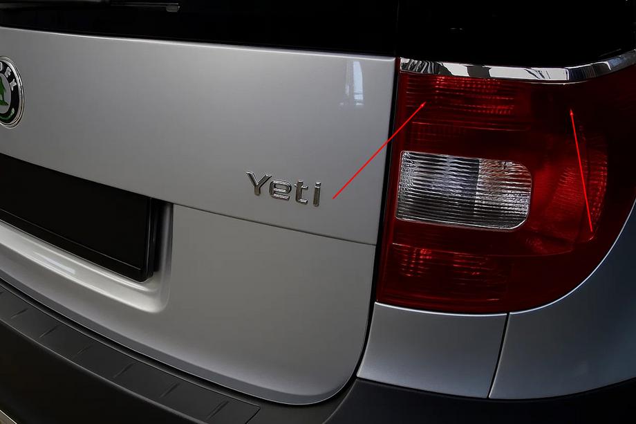 Skoda Yeti 2009–2017 Kryty zadných svetiel (2 ks, nehrdzavejúca oceľ) Image
