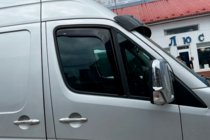 Mercedes Sprinter W906 2006–2018 Vkladané okenné deflektory (2 ks, HIC) fotografia 3
