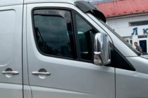 Mercedes Sprinter W906 2006–2018 Vkladané okenné deflektory (2 ks, HIC) fotografia 1