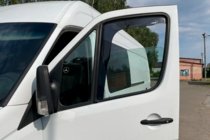 Mercedes Sprinter W906 2006–2018 Vkladané okenné deflektory (2 ks, HIC) fotografia 15